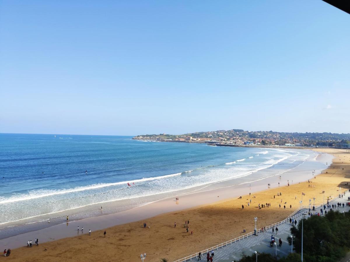 Apartamento Ezcurdia 22 Playa de San Lorenzo primera línea Gijón Exterior foto